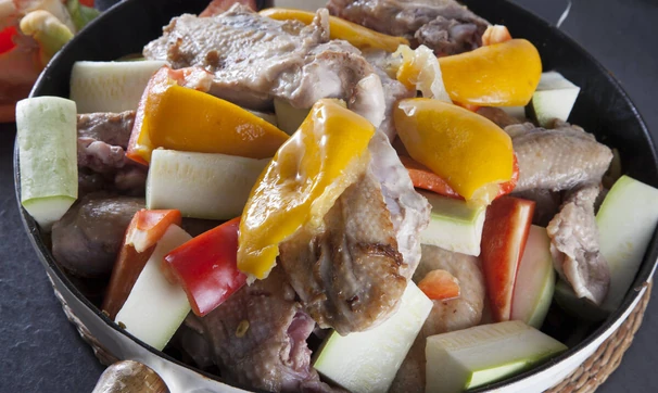 Цесарка с кускусом и овощами, шаг 3/7