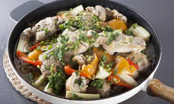 Цесарка с кускусом и овощами, шаг 6/7