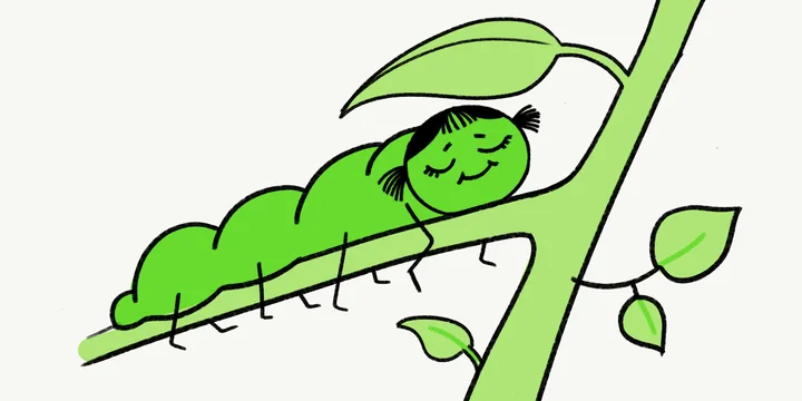 Как гусеница Изольда узнала, что не умеет отдыхать