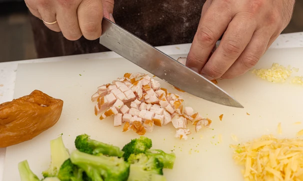 Киш с курицей и брокколи, шаг 5/8