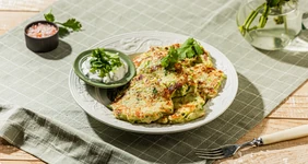 Кабачковые оладьи с сыром