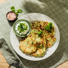 Кабачковые оладьи с сыром