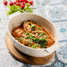 Лодочки из кабачков с фаршем