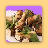 Рулетики из баклажанов