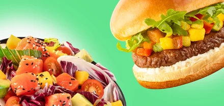 Почему едет он, а не я? Сезонный салат с манго направляется прямо к вам домой