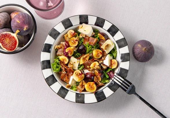 Рецепт «Салат с инжиром и беконом»