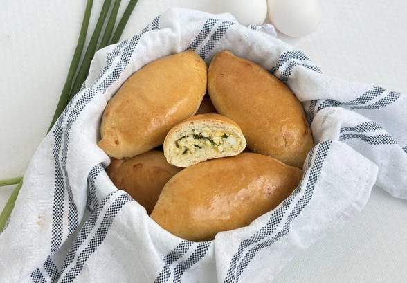 Рецепт «Пирожки с яйцом и луком» Рецепт «Пирожки с яйцом и луком»