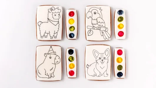 Набор из пряников для раскрашивания «Вкусная Акварель»