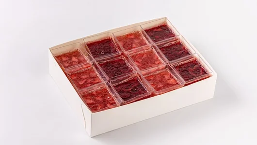 Ассорти желе «Клубника-Вишня» в стаканчиках, 12 шт