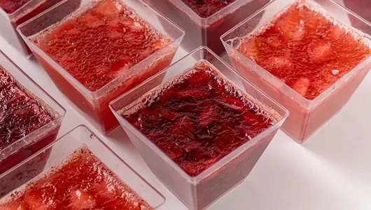 Ассорти желе «Клубника-Вишня» в стаканчиках, 12 шт