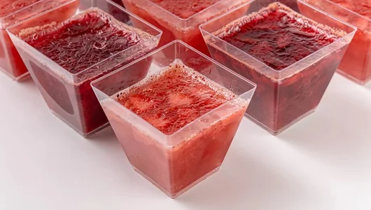 Ассорти желе «Клубника-Вишня» в стаканчиках, 12 шт