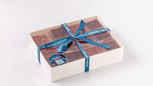 Ассорти желе «Клубника-Вишня» в стаканчиках, 12 шт