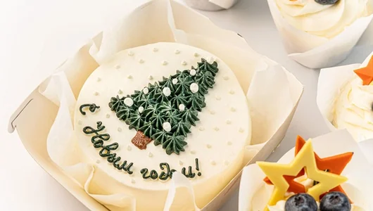 Набор Бенто торт с капкейками «С Новым Годом»