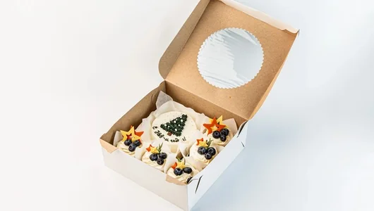 Набор Бенто торт с капкейками «С Новым Годом»