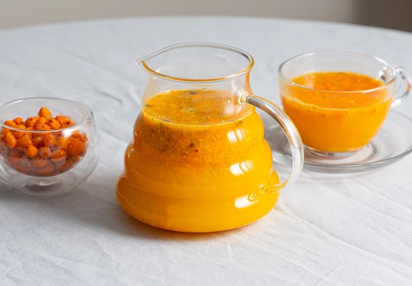 Рецепт «Облепиховый чай с апельсином»