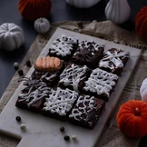 Брауни в паутине из маршмеллоу