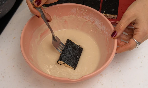 Тофу-нори в кляре, шаг 5/6