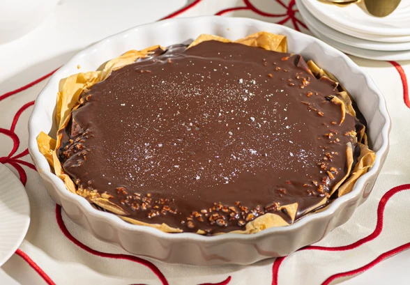 Рецепт «Веганский тарт с карамелью и шоколадом»