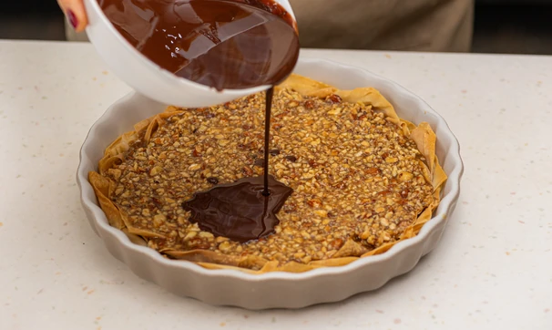 Веганский тарт с карамелью и шоколадом, шаг 10/10