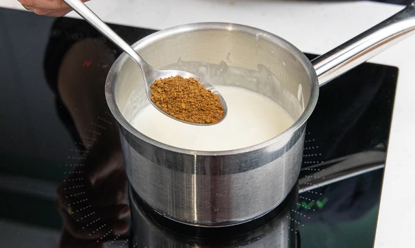 Шоколадное полено, шаг 1/18