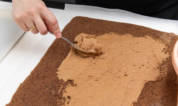 Шоколадное полено, шаг 9/18