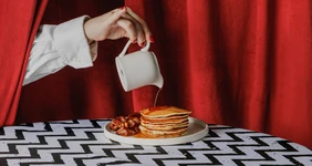 Панкейки с беконом