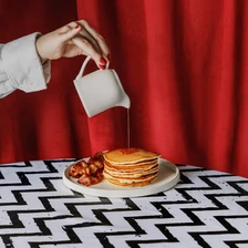 Панкейки с беконом