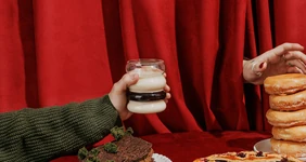 Красно-белое желе