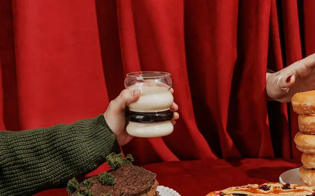 Красно-белое желе