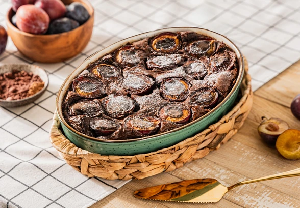 Рецепт «Клафути со сливами»