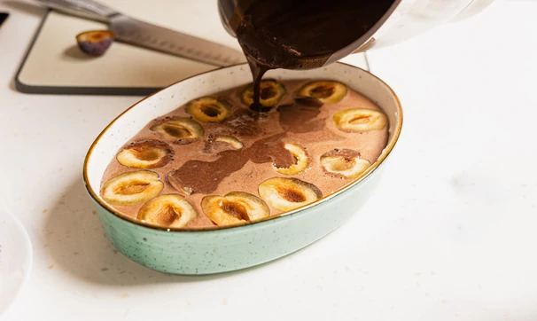 Клафути со сливами, шаг 7/8