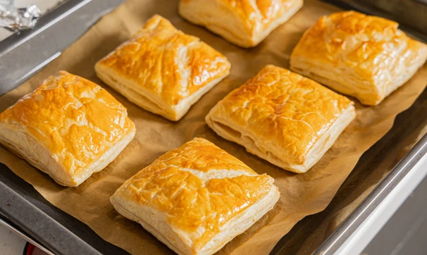 Слойки с козьим сыром и сливами, шаг 4/13