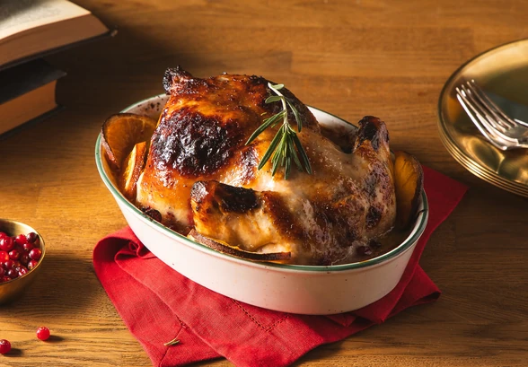 Рецепт «Рождественская курица с&nbsp;клюквой и&nbsp;апельсинами»