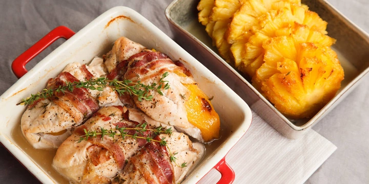 Рецепты с&nbsp;ананасом: готовим курицу, салат, соус, запекаем в&nbsp;духовке и&nbsp;фантазируем с&nbsp;соком