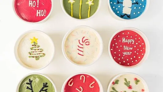 Набор «Новогодние тортики» в&nbsp;стаканчиках, 9 шт