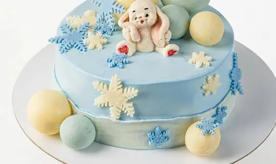 Торт «Снежный зайка»