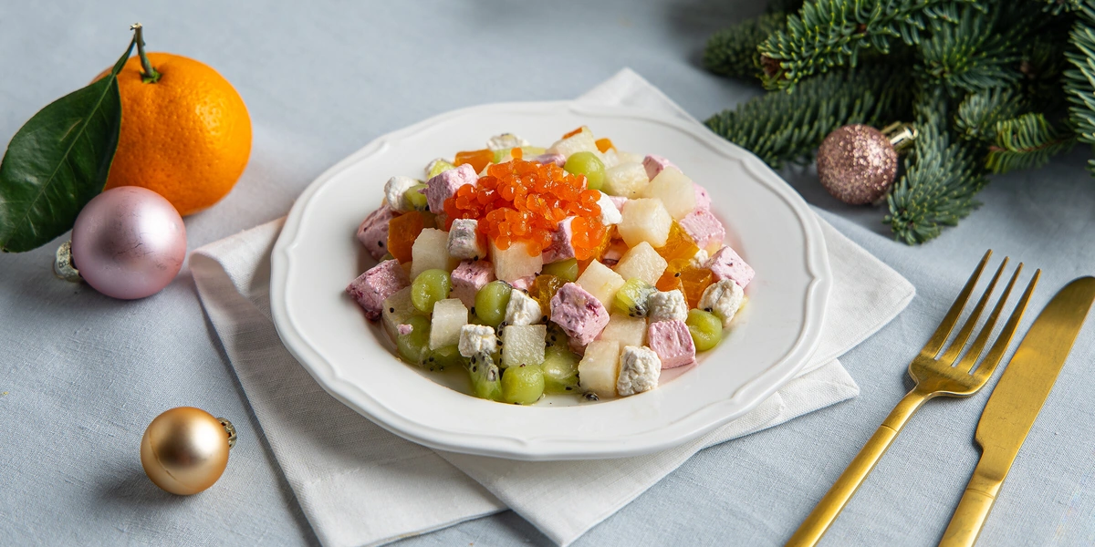 Сладкий оливье от&nbsp;ВкусВилла: десерт, которому позавидовал бы сам Люсьен Оливье