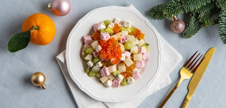 Сладкий оливье от&nbsp;ВкусВилла: десерт, которому позавидовал бы сам Люсьен Оливье