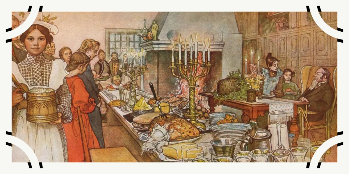 Карл У. Ларссон, «Сочельник», 1904–1905 гг., изображение из&nbsp;открытых источников, использовано в&nbsp;иллюстративных целях