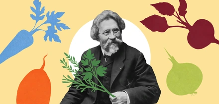 Омлет со свёклой и&nbsp;«репинские травки»: как изменился обед вегетарианцев за&nbsp;130 лет