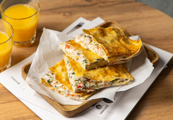 Рецепт «Лаваш с&nbsp;крабовыми палочками»