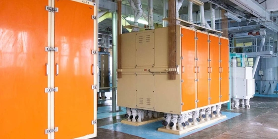 Здесь за&nbsp;один день смалывается 550 тонн зерна и&nbsp;производится 418 тонн муки