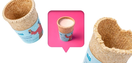 ВкусВилл тестирует новые стаканы — удобные и&nbsp;съедобные
