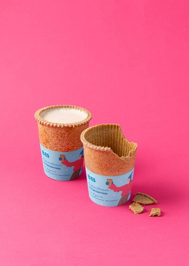 ВкусВилл тестирует новые стаканы — удобные и&nbsp;съедобные