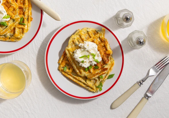 Рецепт «Творожные вафли с&nbsp;сыром»