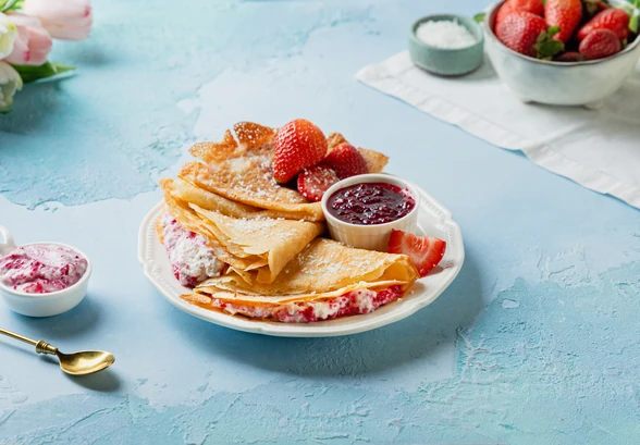 Рецепт «Кокосовые блинчики на&nbsp;рисовой муке»