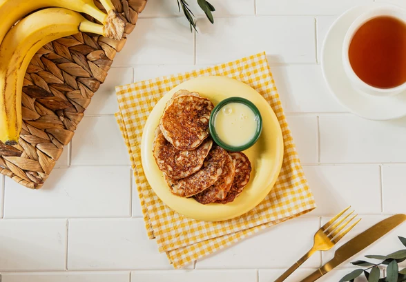 Рецепт «Банановые панкейки на&nbsp;рисовой муке»