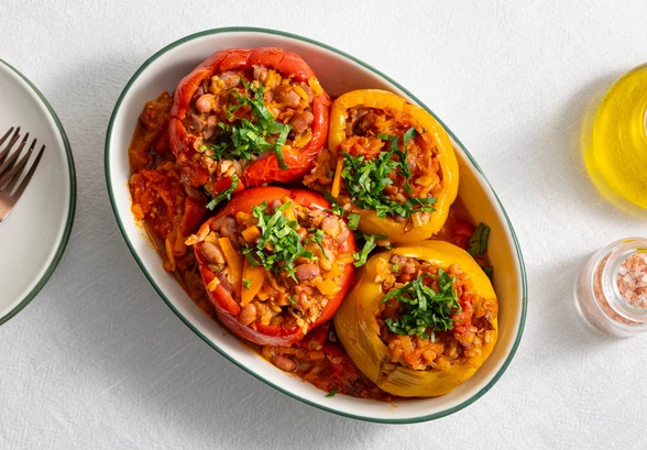 Рецепт «Фаршированные перцы с&nbsp;фасолью»