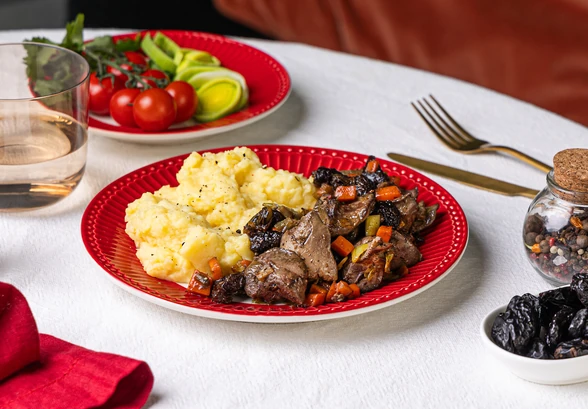 Рецепт «Куриная печень с&nbsp;черносливом»