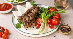 Куриные сердечки на&nbsp;гриле